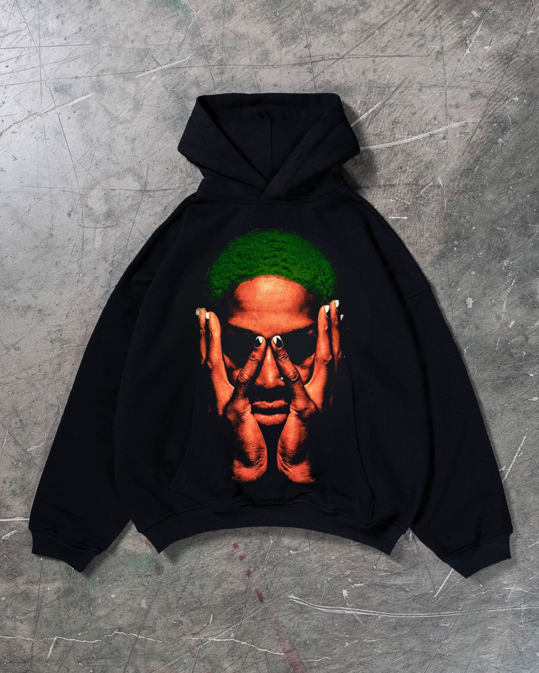 RODMAN GREEN JUMBO HOODIE