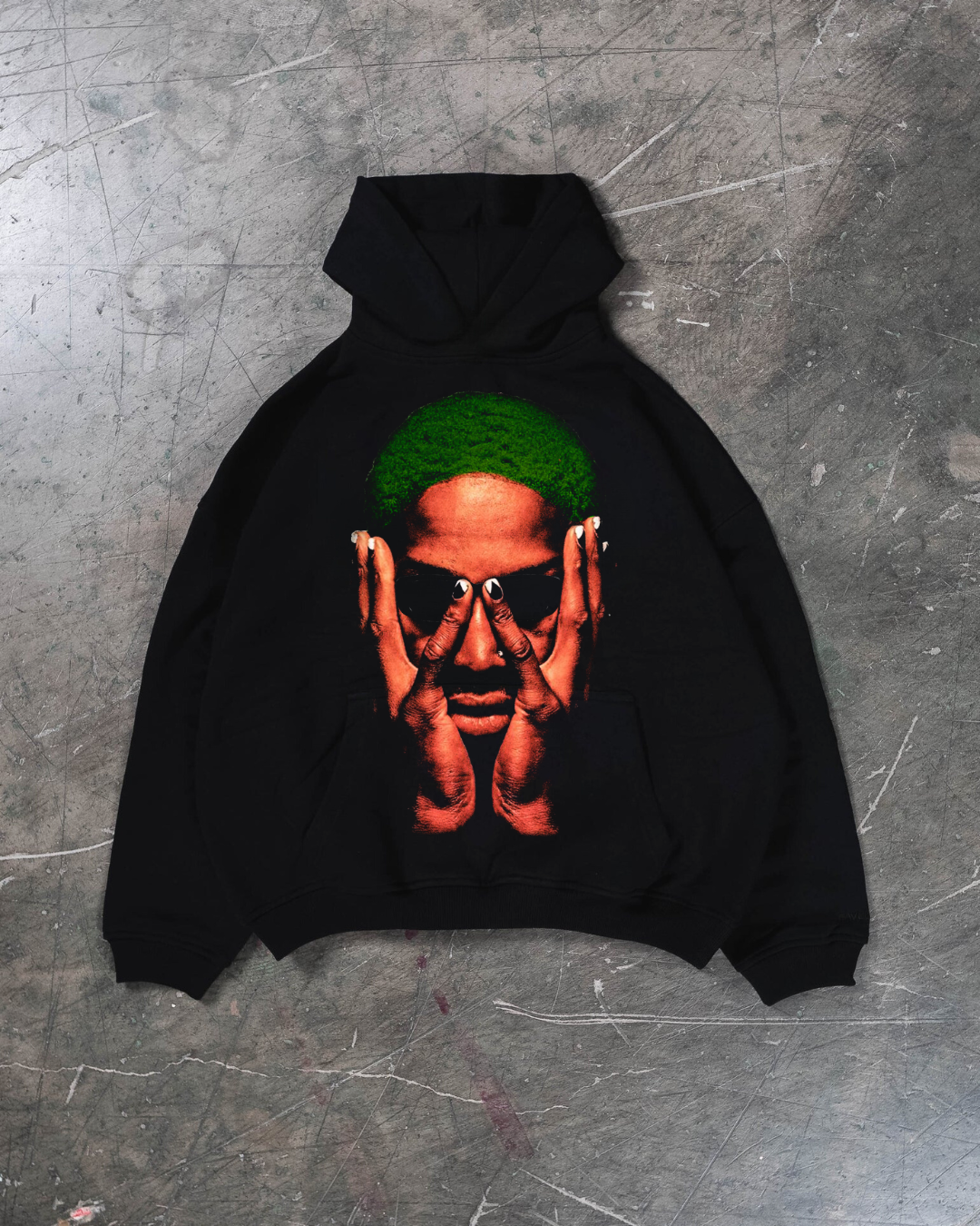 RODMAN GREEN JUMBO HOODIE